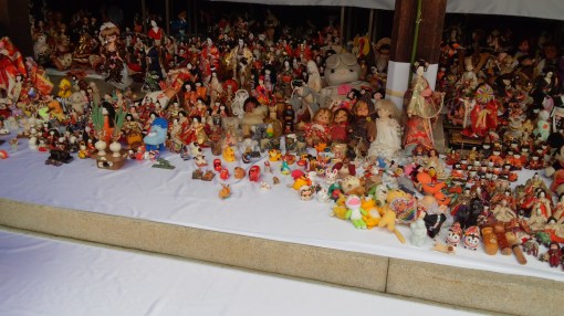 The "traditional" section: new year's animals and hina matsuri dolls. Disney was on the top shelf!